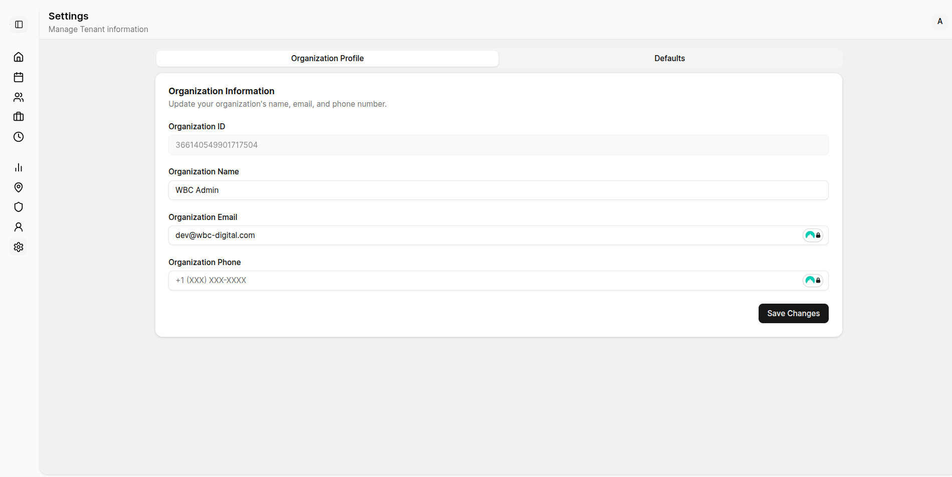 Attendance tracking interface